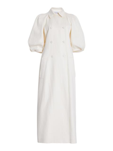 Iona Trench Coat in Linen