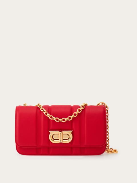 Shoulder bag with new Gancini (S)