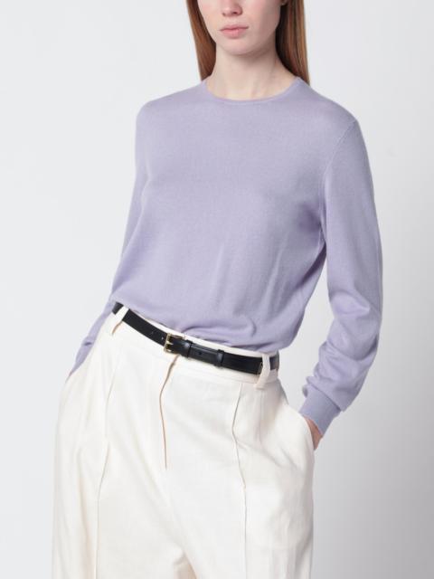 Sergio crew-neck cashmere sweater in purple