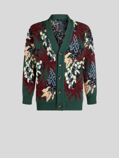 KNIT JACQUARD CARDIGAN