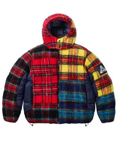 MOHAIR WOOL PUFFA JACKET PATCHWORK