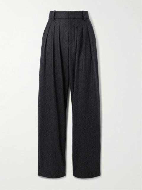 Casile Pleated Wool-flannel Tapered Pants