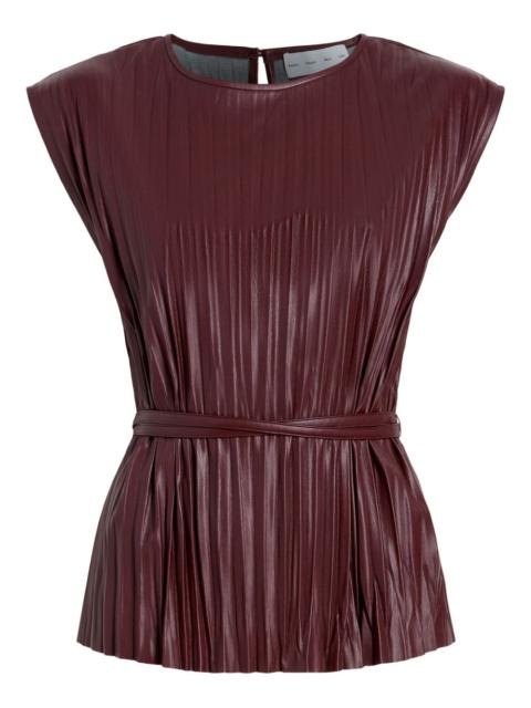 Lyra pleated belted top