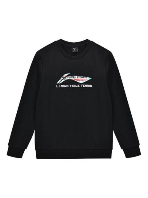 Li-Ning Graphic Table Tennis Sweatshirt 'Black' AWDT281-2