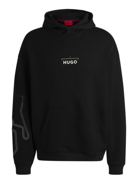 HOODIE WITH RACING PRINT
