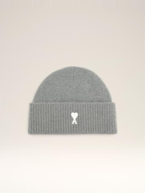 GREY ALPACA STRIPED AMI DE COEUR BEANIE