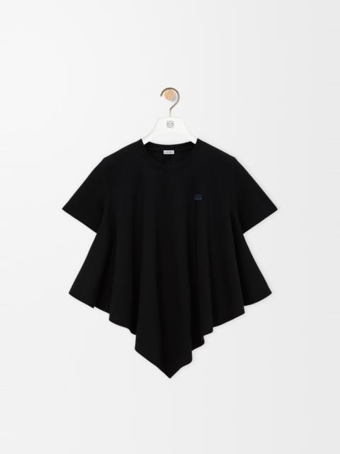 Cape t-shirt in cotton blend