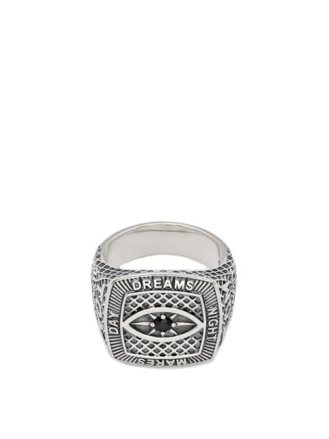 Champion Ring Black Eye 925 Sterling