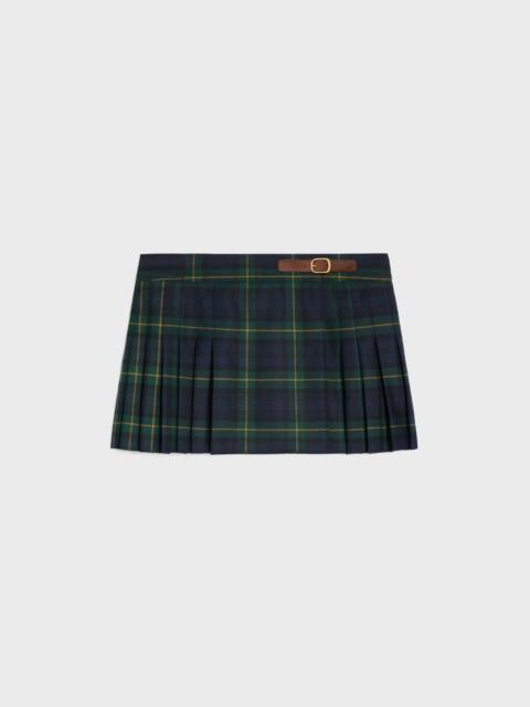 kilt mini skirt IN tartan wool