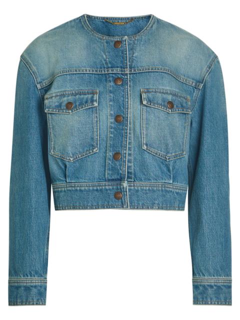 Chloe Cropped Denim Jacket