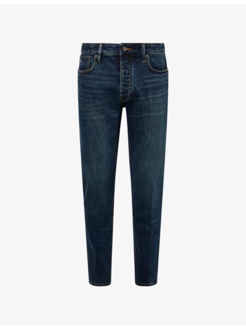 Slim-Fit Straight-Leg Denim Jeans