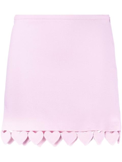 love-heart hem miniskirt