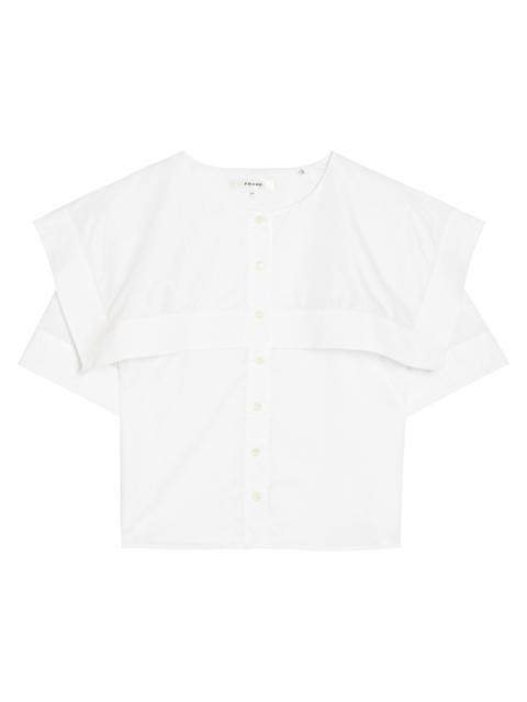 Frame Cape-effect Cotton Blouse
