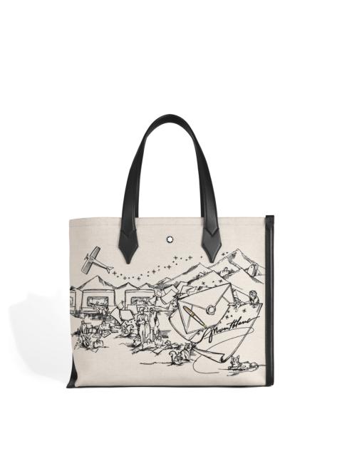 TOTE BAG IN EMBROIDERED CANVAS