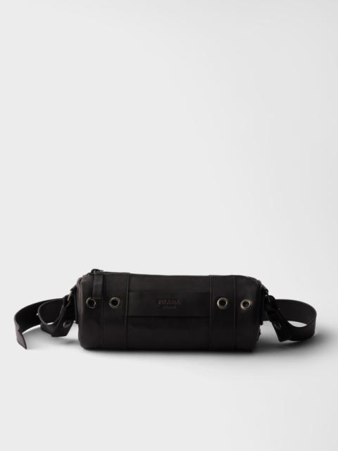 Leather shoulder bag