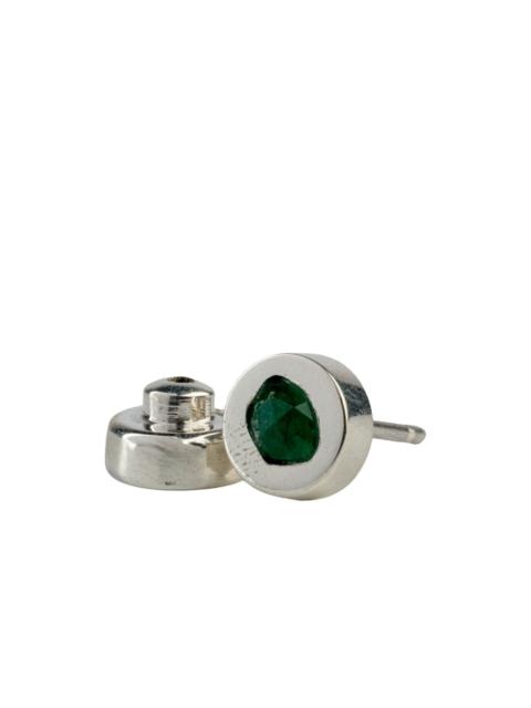 emerald-embellished stud earring