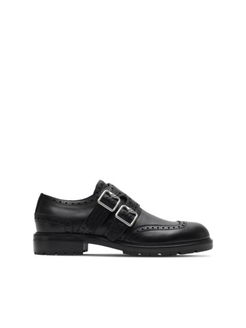 leather Soho monk shoes