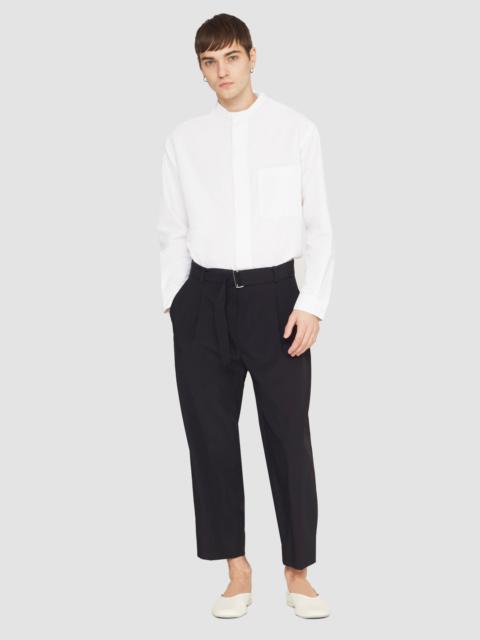 Belted Drop-Crotch Trousers