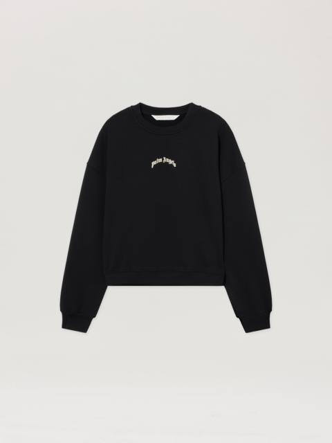 Curved Logo Crop Sweatshirt