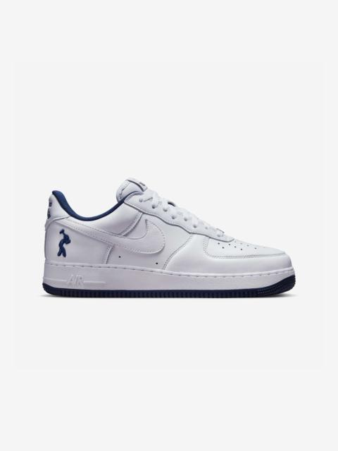 NIKE US FORCE 1 (WHITE/WHITE-MIDNIGHT NAVY-DK POWDER BLUE)