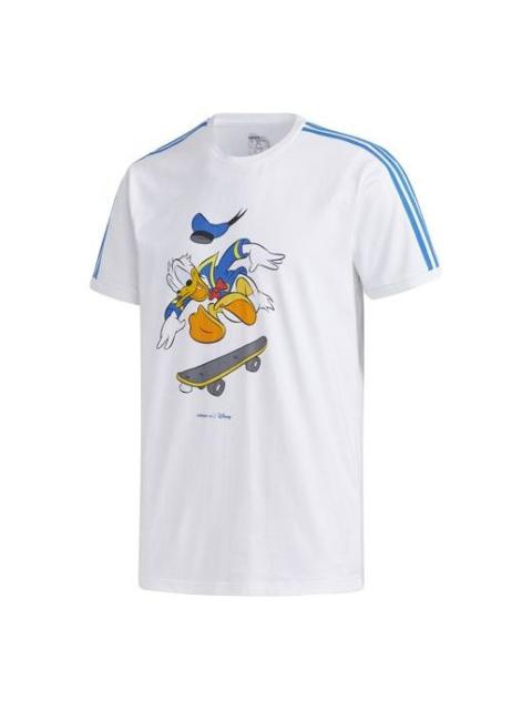 adidas neo U Dsny dd Tee Donald Duck Casual Round Neck Short Sleeve White GJ5648