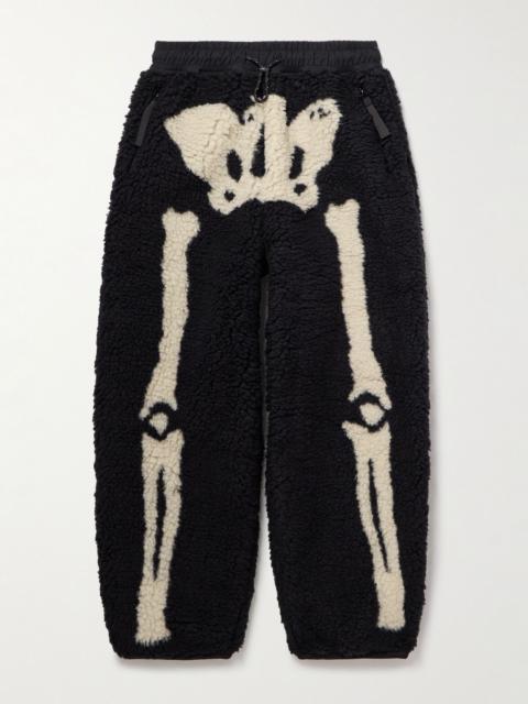 Fleece-Jacquard Sweatpants Black