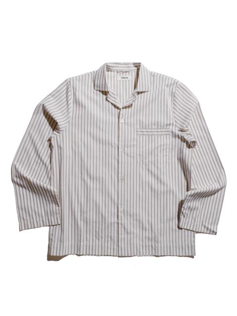 Tekla Poplin Pyjama Shirt Hopper Stripes