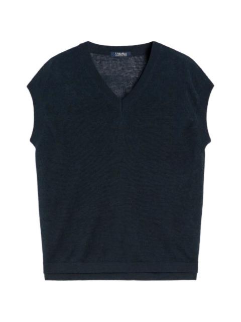 Ghianda V-neck knitted T-shirt