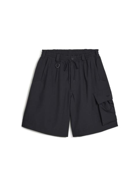 Y-3 SPORT UNIFORM CARGO SHORTS – BLACK