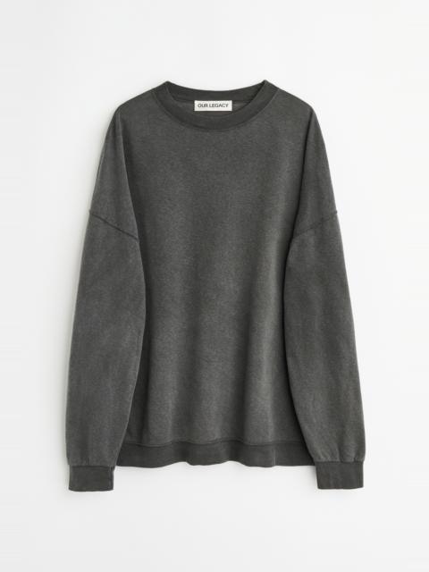 Slack Sweatshirt Washed Black Rogue Loopback