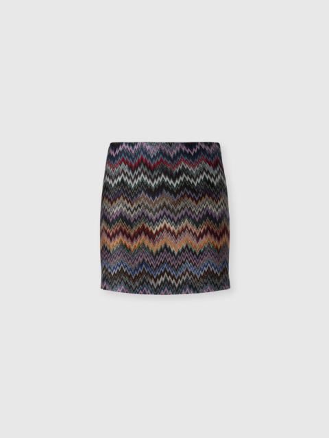 Mini Skirt with Snake Pattern