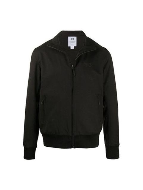 Men's Y-3 Embroidered Long Sleeves Jacket Black FS3329
