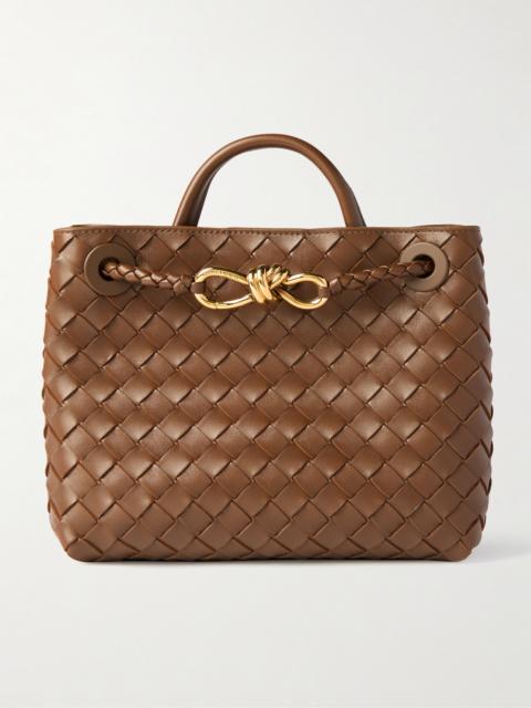 Andiamo Small Intrecciato Leather Tote