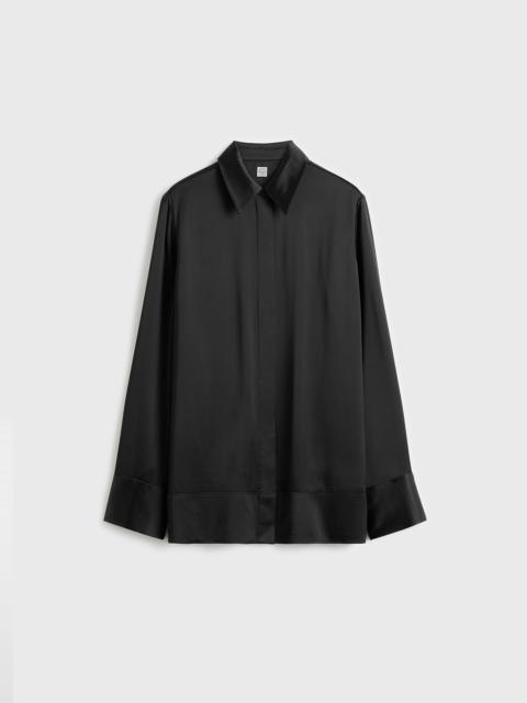 Soft tuxedo shirt black