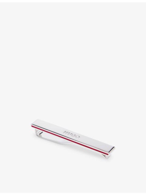 Debossed-Branded Brass Tie Clip