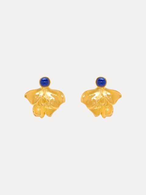 CABOCHON PETAL CLIP-ON EARRINGS