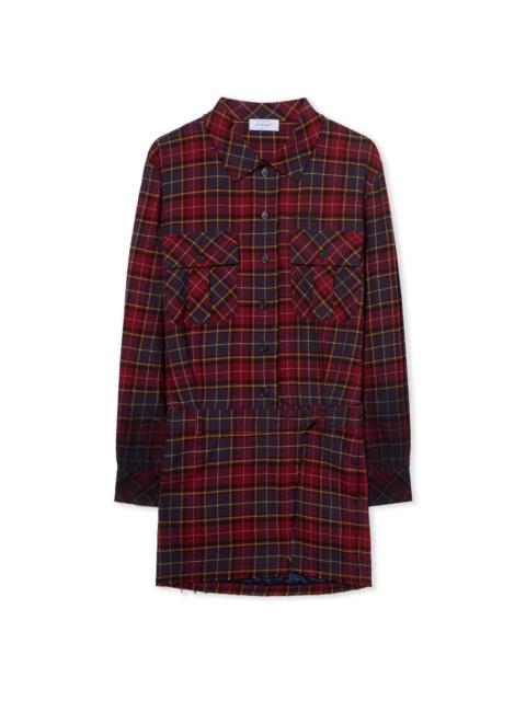 Check Flannel Arrow Dress