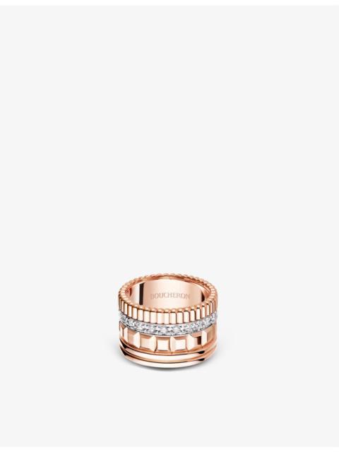 Quatre Radiant Edition rose-gold and 0.51ct diamond ring