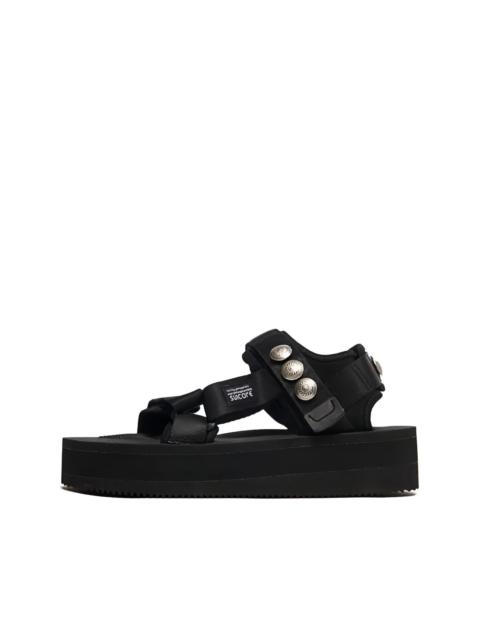 platform buckle sandals