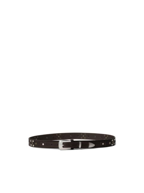 studded buckle belt