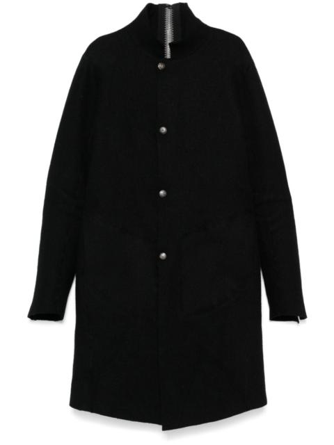 zip-detailed coat