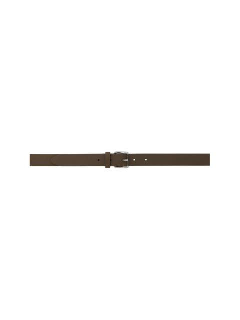 Taupe Calfskin Belt