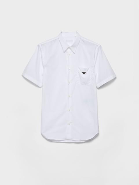 Short-sleeved cotton shirt