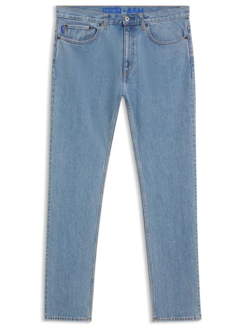 BLUE SLIM-FIT JEANS IN STRETCH DENIM