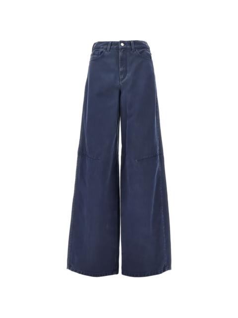 belt-loop wide-leg jeans