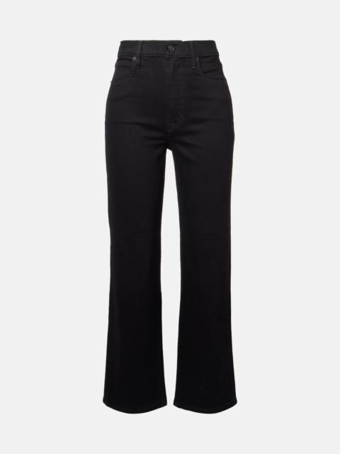 London mid-rise cropped straight jeans