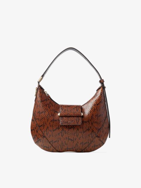 Bar Hobo S
Cognac Kigali Snake Printed Leather Shoulder Bag