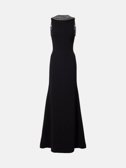 Embellished cady gown