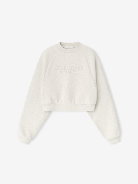 Womens Embossed 90s Raglan Crewneck Sweatshirt