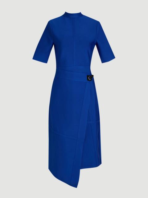 Figure Form Bandage Asymmetric Knit Midi Dress